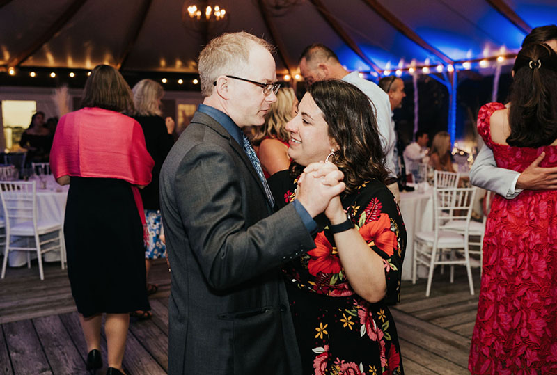 a couple slow dances to their favorite song.