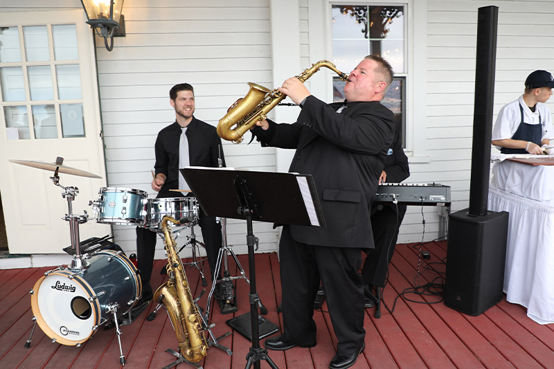 The Jazz Trio Performs during the cocktail hour