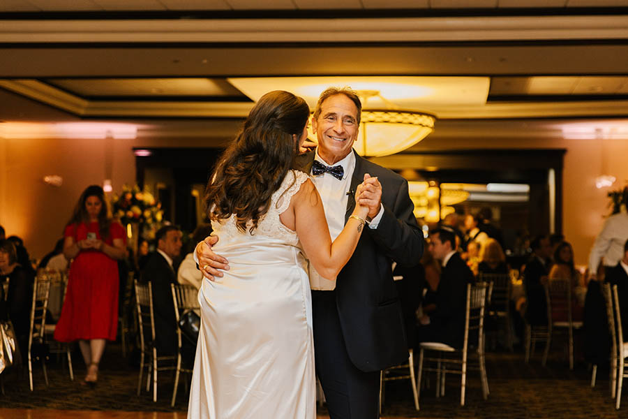 The Bride Dancing with her father at her wedding.