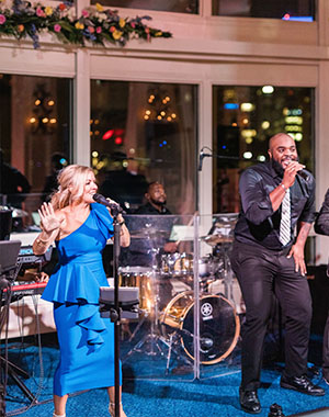 Boston Premier Vocalists performing at a Boston InterContinental Wedding.