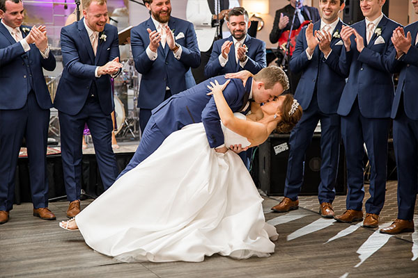 Andrew and Grace dancing at the Intercontinental Boston Hotel