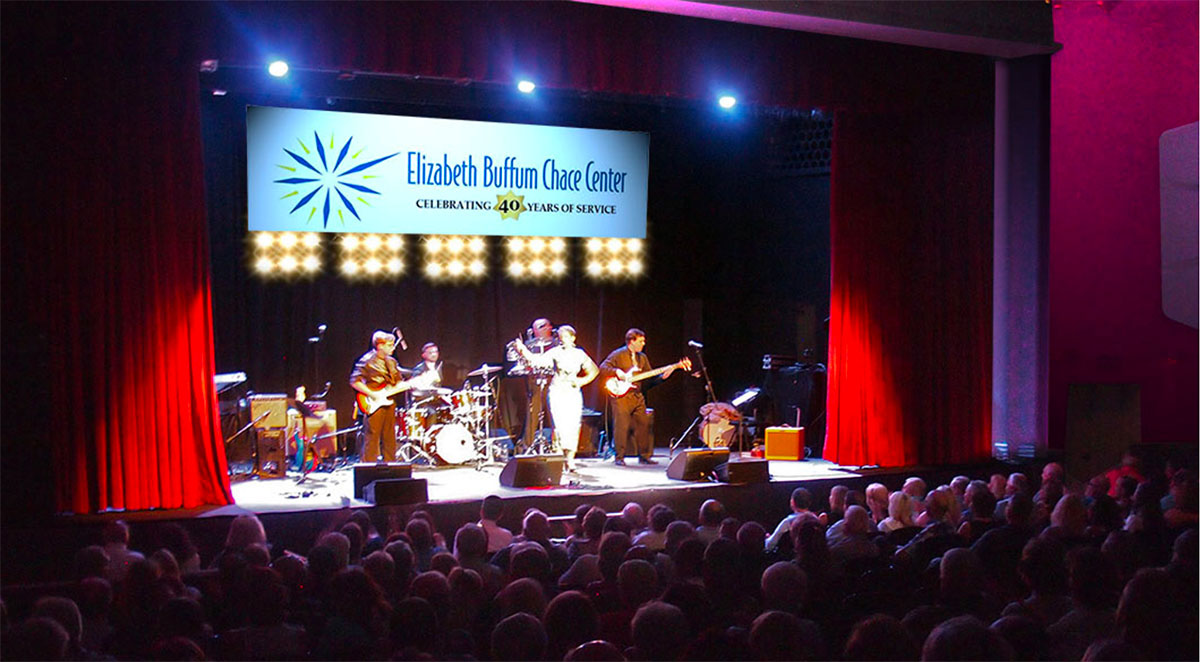 Boston Premier on stage for a benefit concert