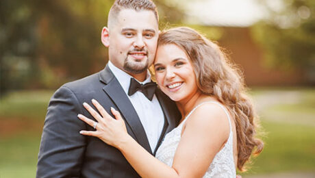 Maya and Baxter at the Gardens at Elm Bank
